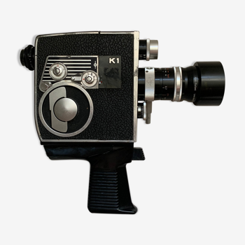 Bolex paillard k1 8 mm caméra avec vario switar f1.9, objectif 8-36 mm