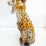 Ceramic cheetah statue from the 1970s.