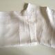 Pair of pillowcases old modernist in linen thread embroidered