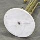 Italian Brass-Plated Coat Rack with Marble Base, 1970s