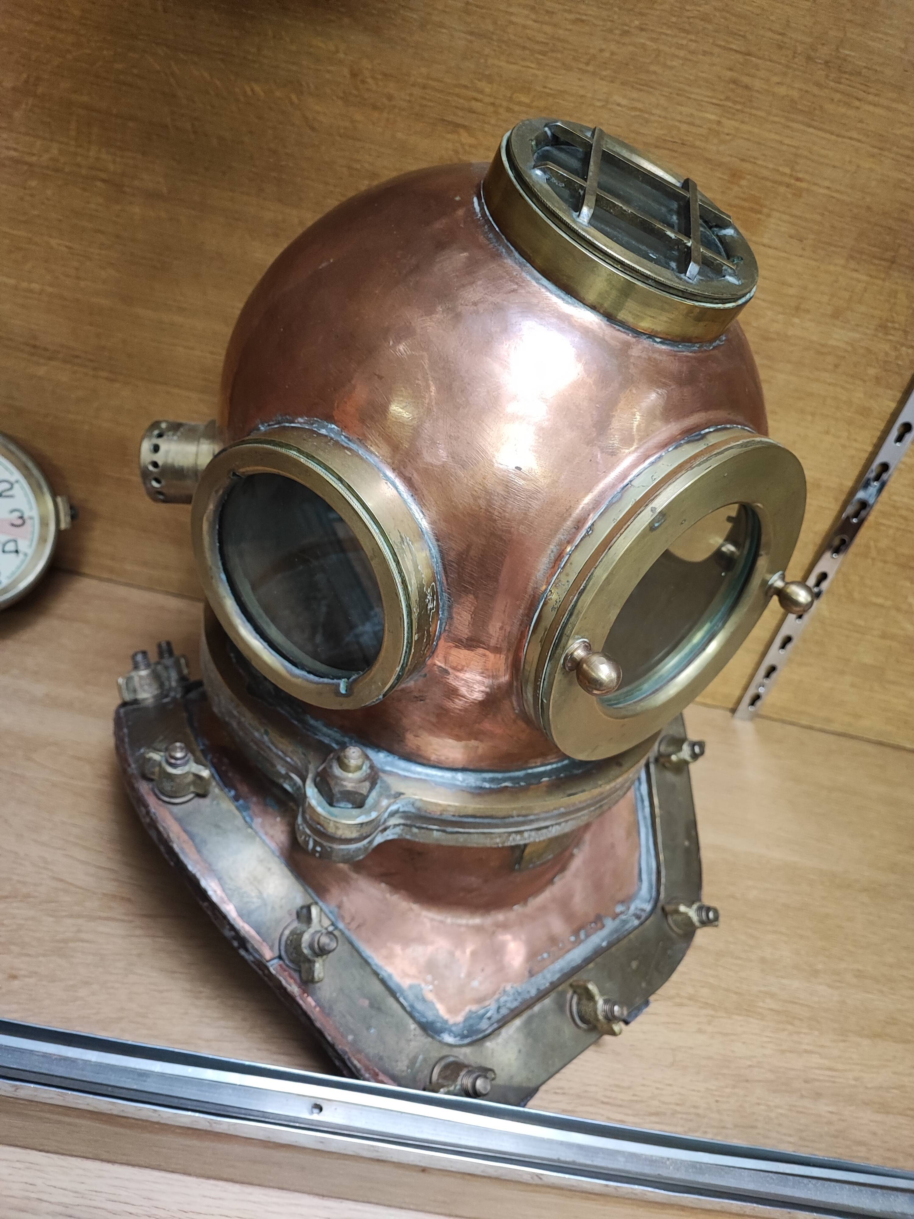 Old Russian diver's helmet