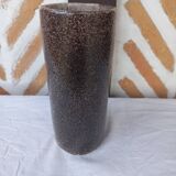 Glazed earthenware scroll vase
