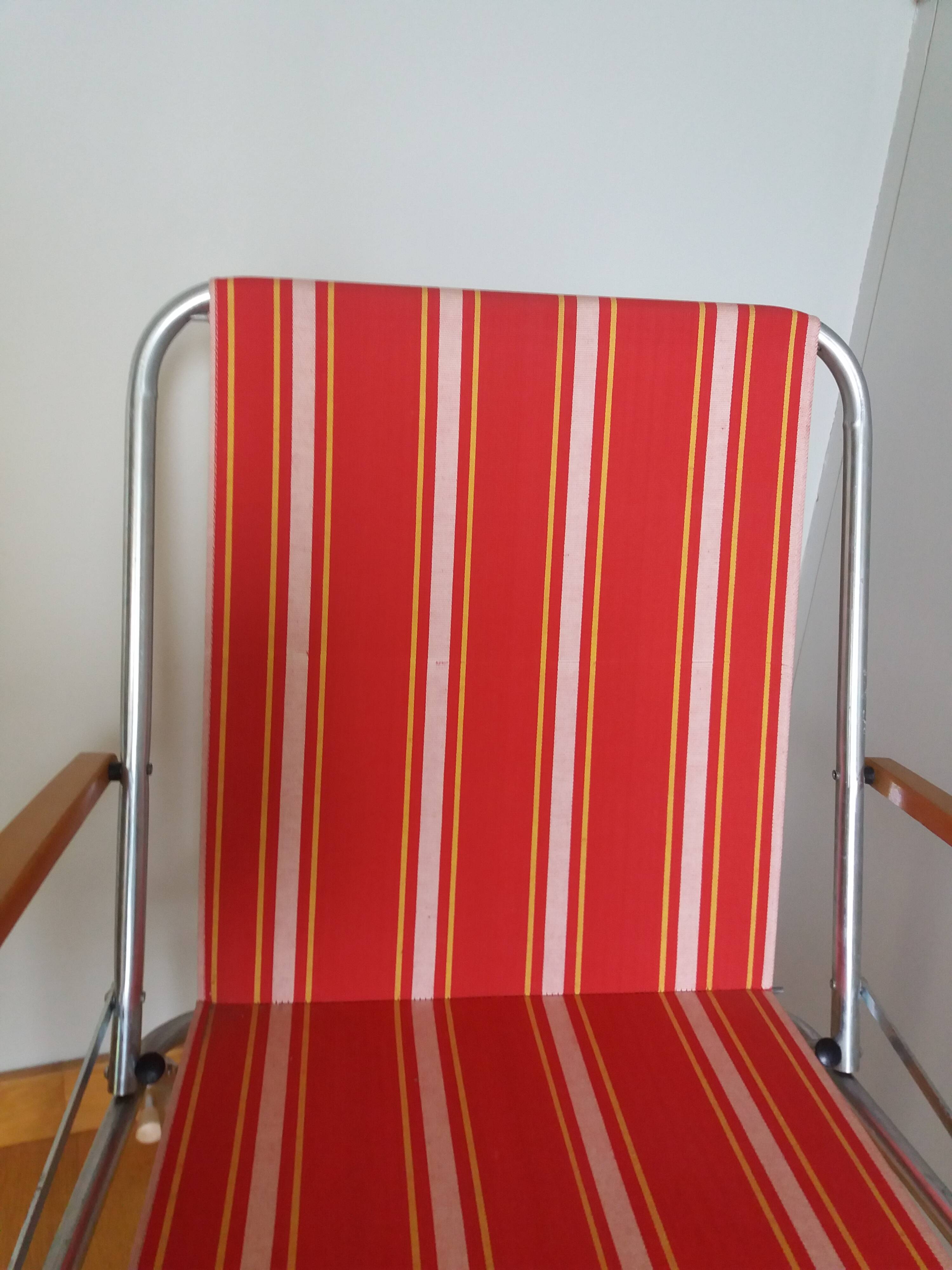 Folding garden or camping armchair