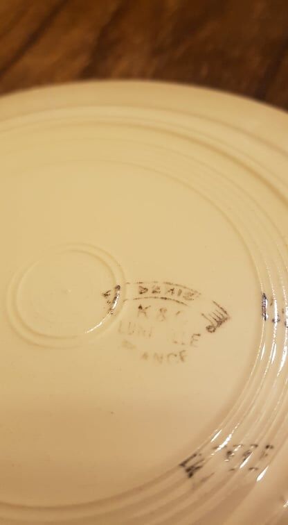 Plate KG Lunéville model Denise