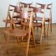 Set of five CH29 Sawbuck chairs by Hans J. Wegner for Carl Hansen & Søn