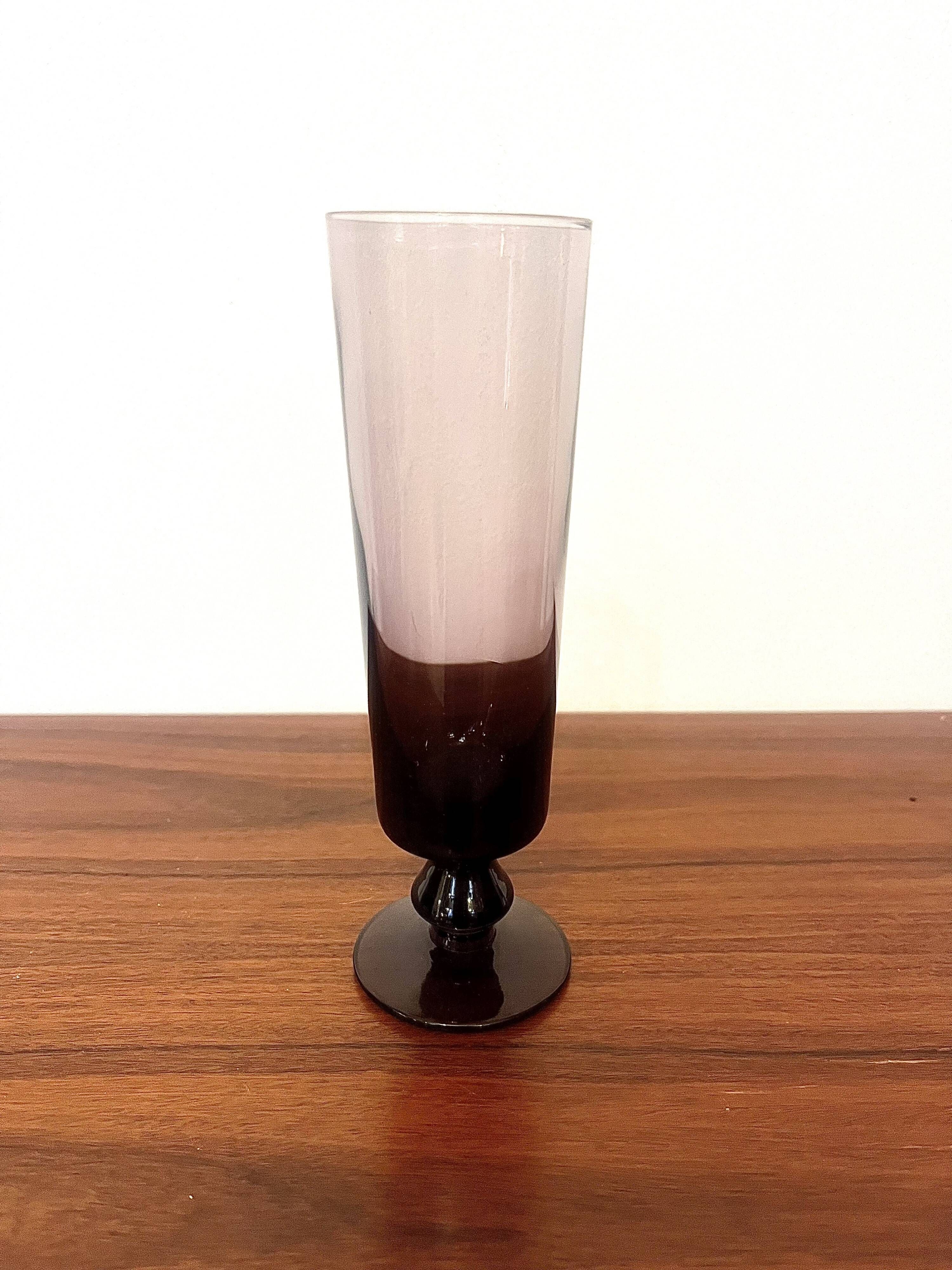 Vintage champagne flutes from the 1970s.