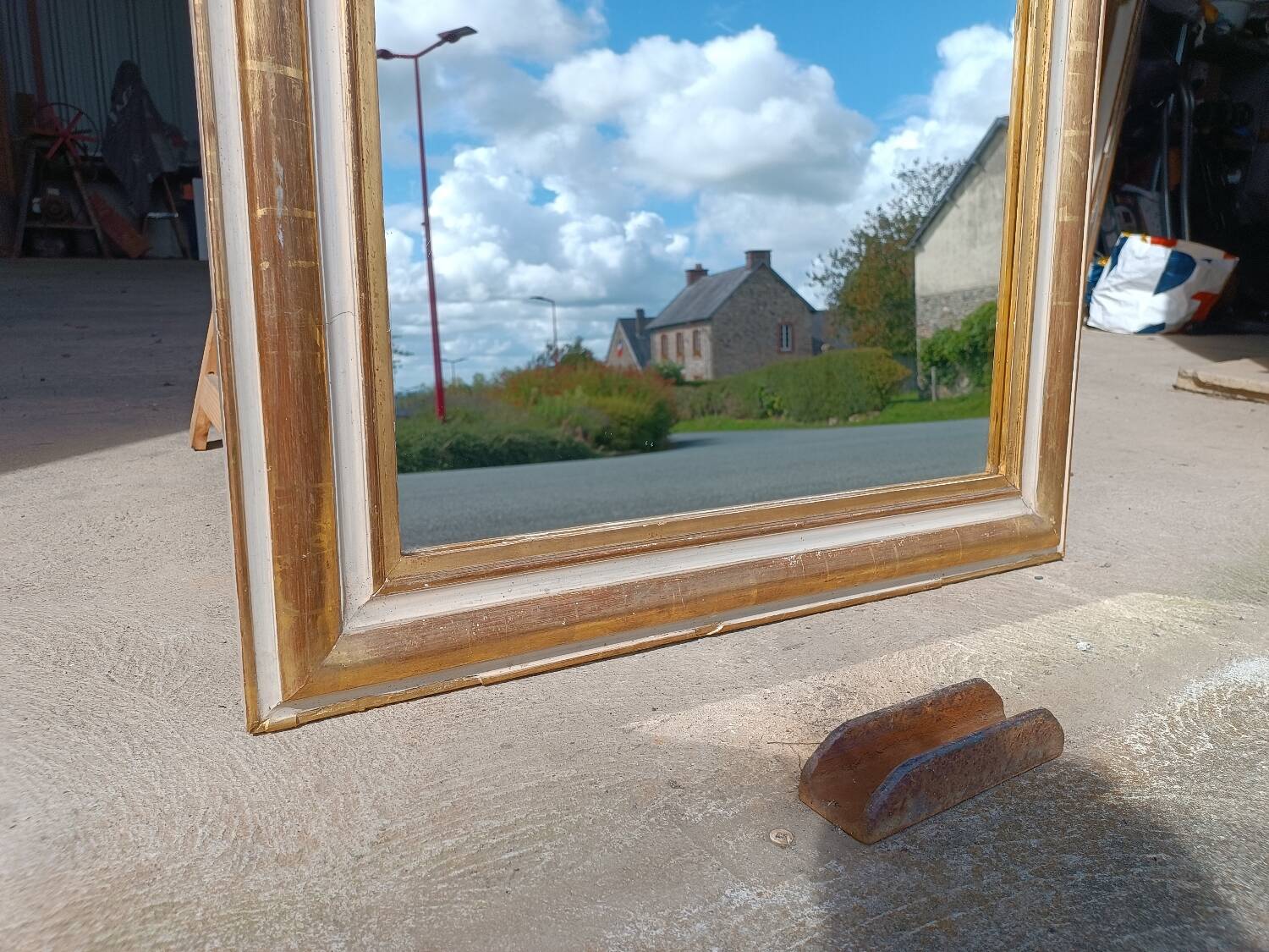 Miroir ancien Louis Philippe 101/74 cm