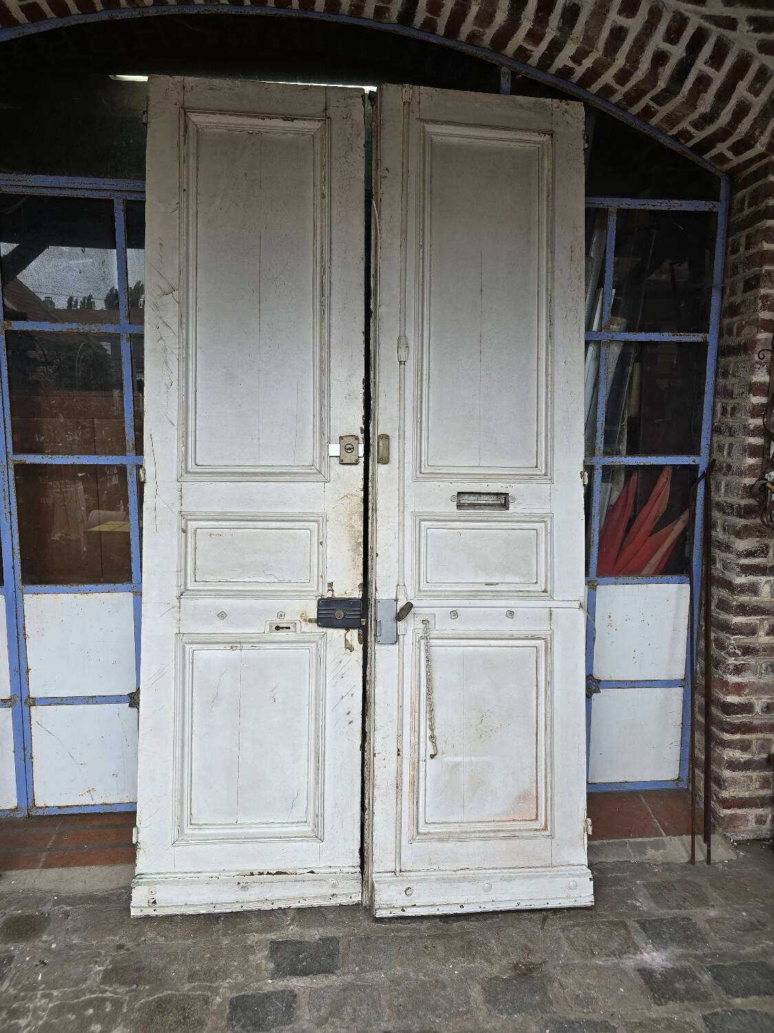 Double oak front door