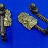 Lot 2 Bronze Coat Hooks