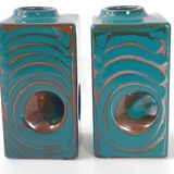 Pair of vintage Veb Haldensleben vases 1960