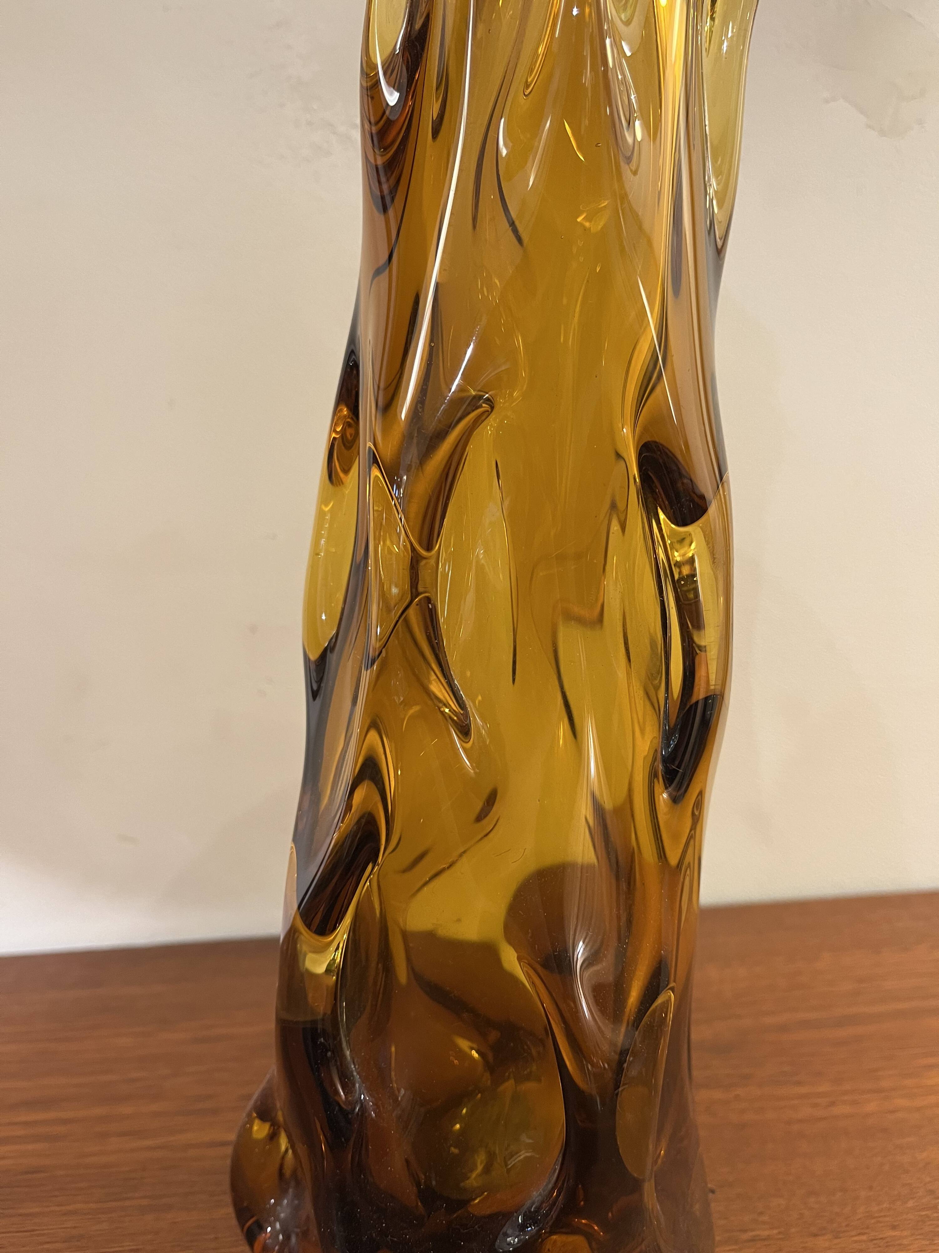 Vase from Wolomin Glassworks, Poland, 1970's