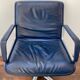 Vintage navy Blue Leather Office Chair by Wilkhahn