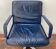 Vintage navy Blue Leather Office Chair by Wilkhahn