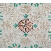 Vintage Turkish Oushak Handmade Wool Rug 111x202
