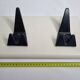 Black and white wall coat rack, space age, 60s