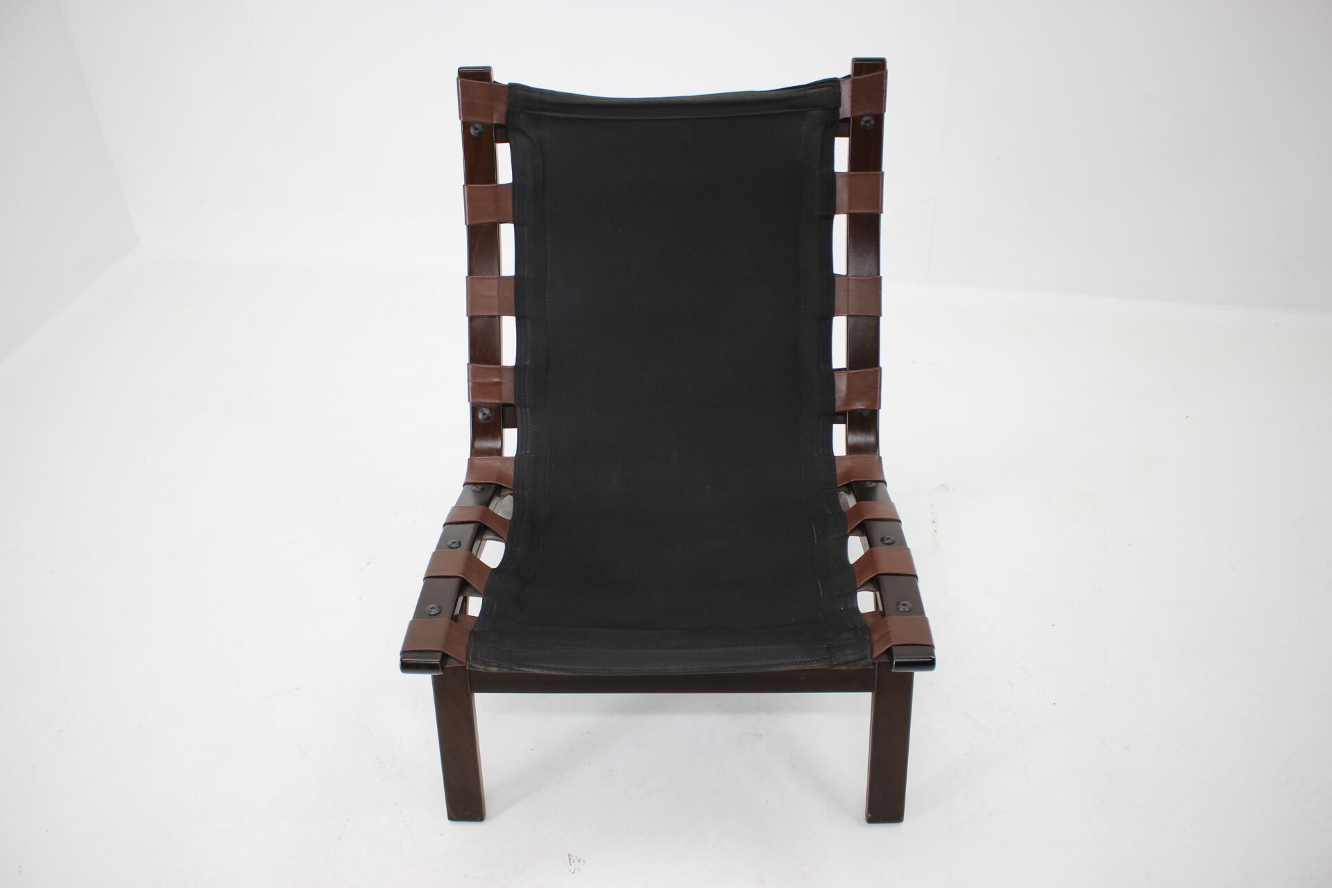 1970s Farstrup Leather Lounge Chair, Denmark