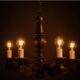 Renaissance wooden chandelier, 1800s