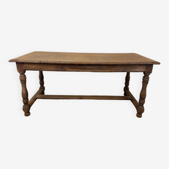 Antique oak farm table