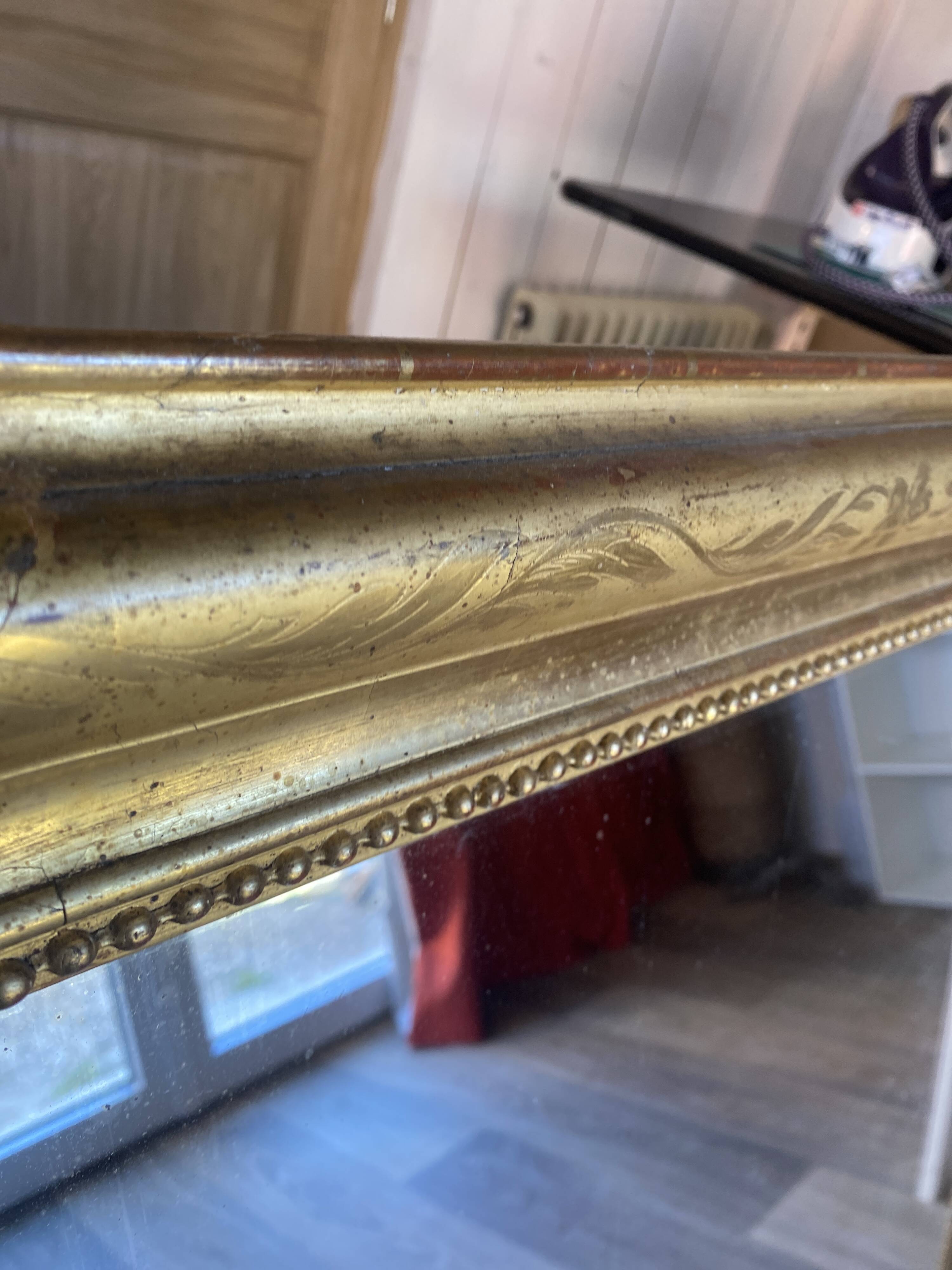 Louis Philippe gold mirror 109x78