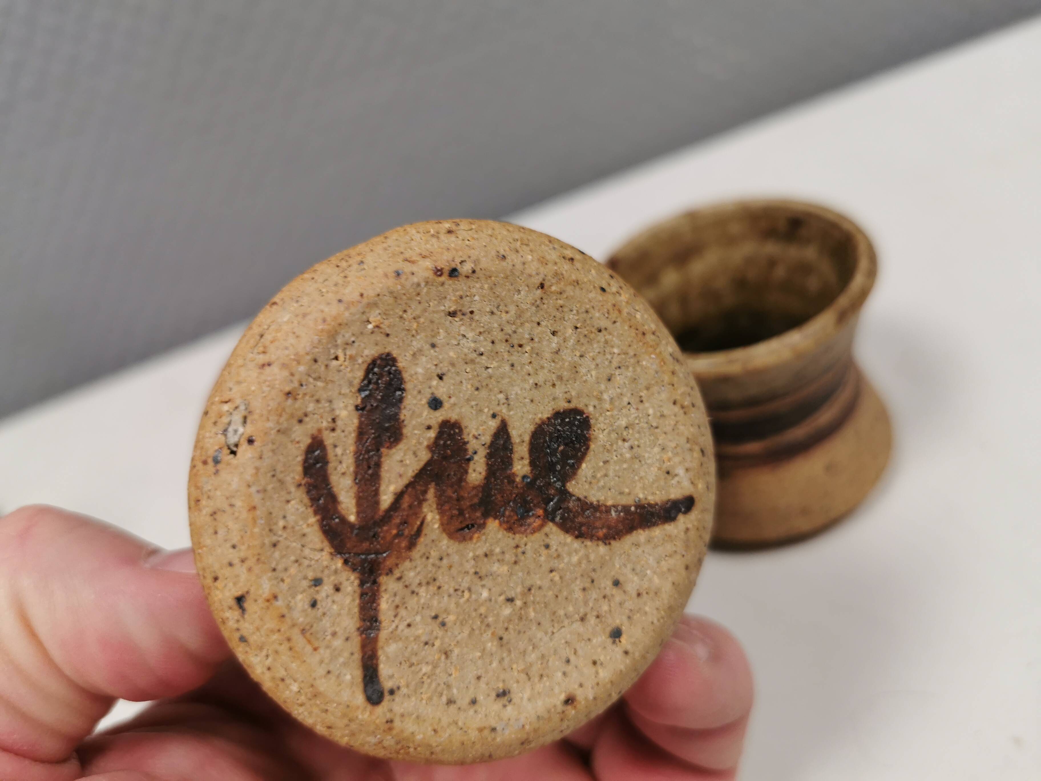 Two small vases/candlesticks/pots by the famous Tue Poulsen Denmark 1970s