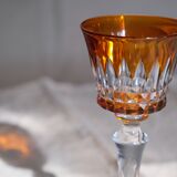6 verres Baccarat Modèle Piccadilly en cristal doublé de couleurs