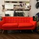 Orange sofa