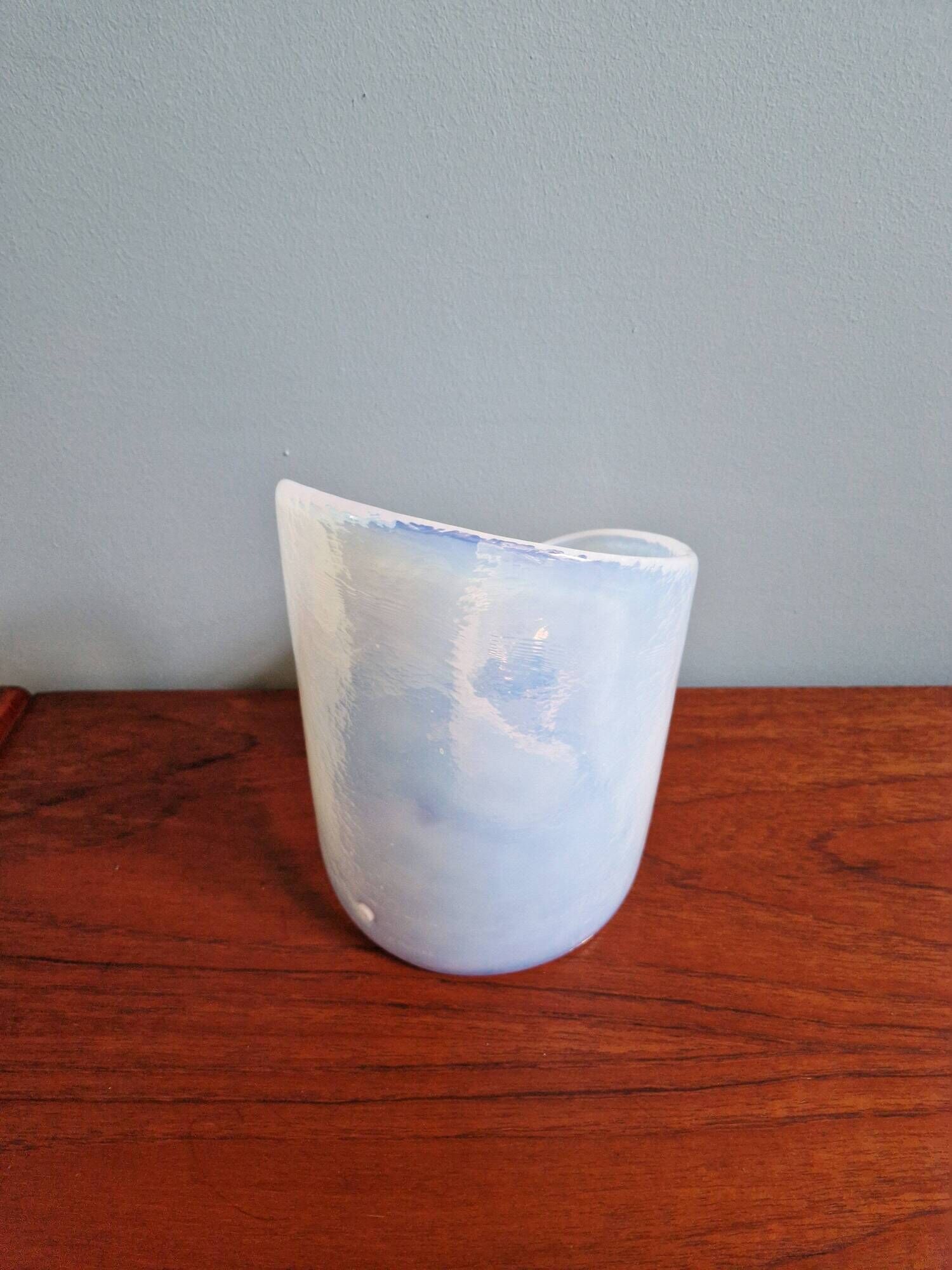 Opalescent glass spiral lamp from Murano, La Murrina, 1970-80.