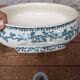 Saint Amand soup tureen model Guadeloupe with a floral decoration in Terre de Fer.