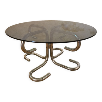 Glass coffee table