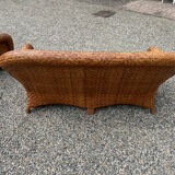 Rattan sofa and armchair