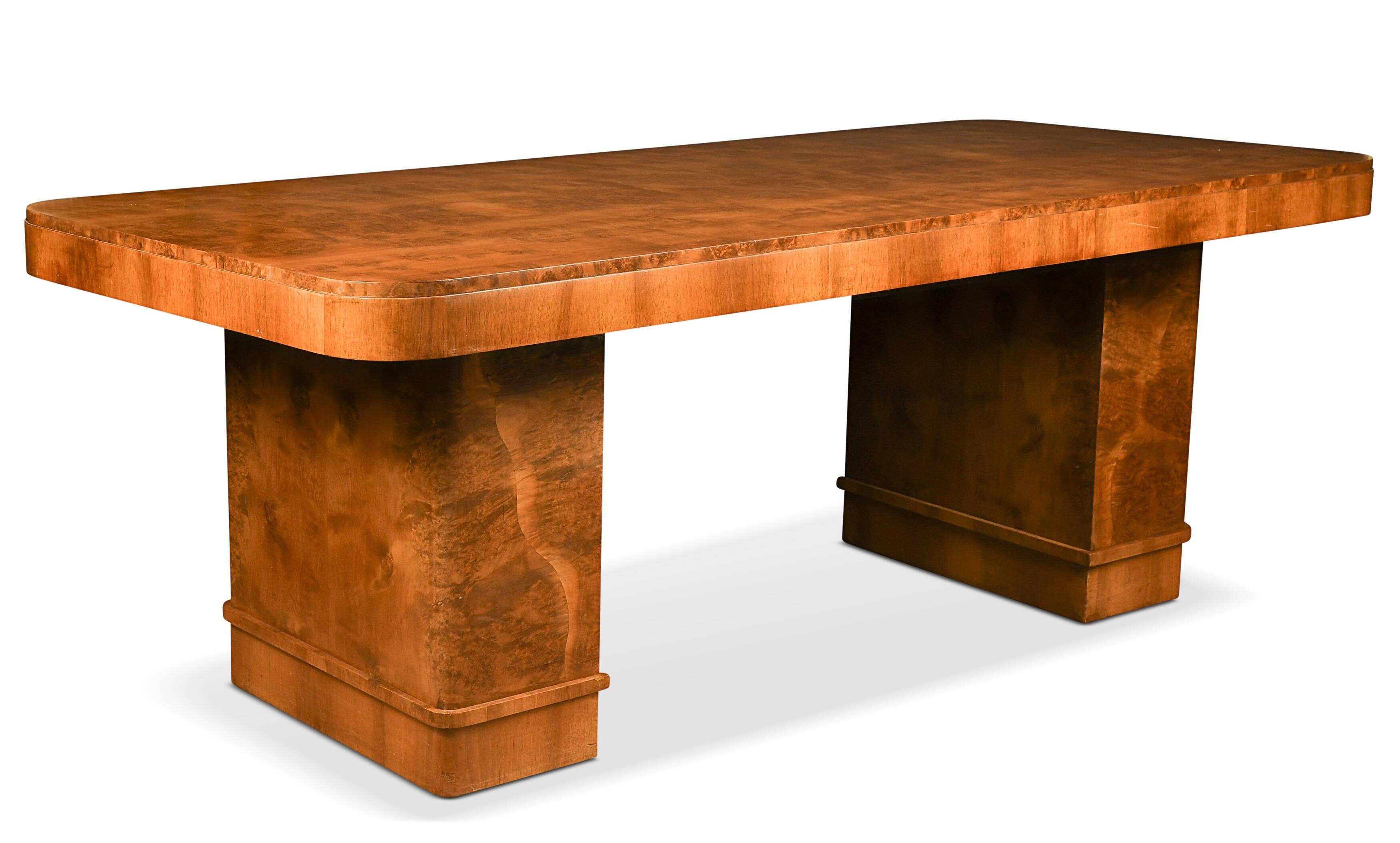 Art Deco dining / conference table / desk, Harry & Lou Epstein attributed