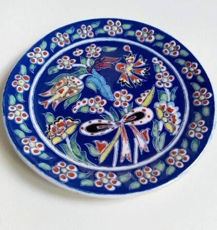 Dogus Cini enamel plate, Türkiye 1970s