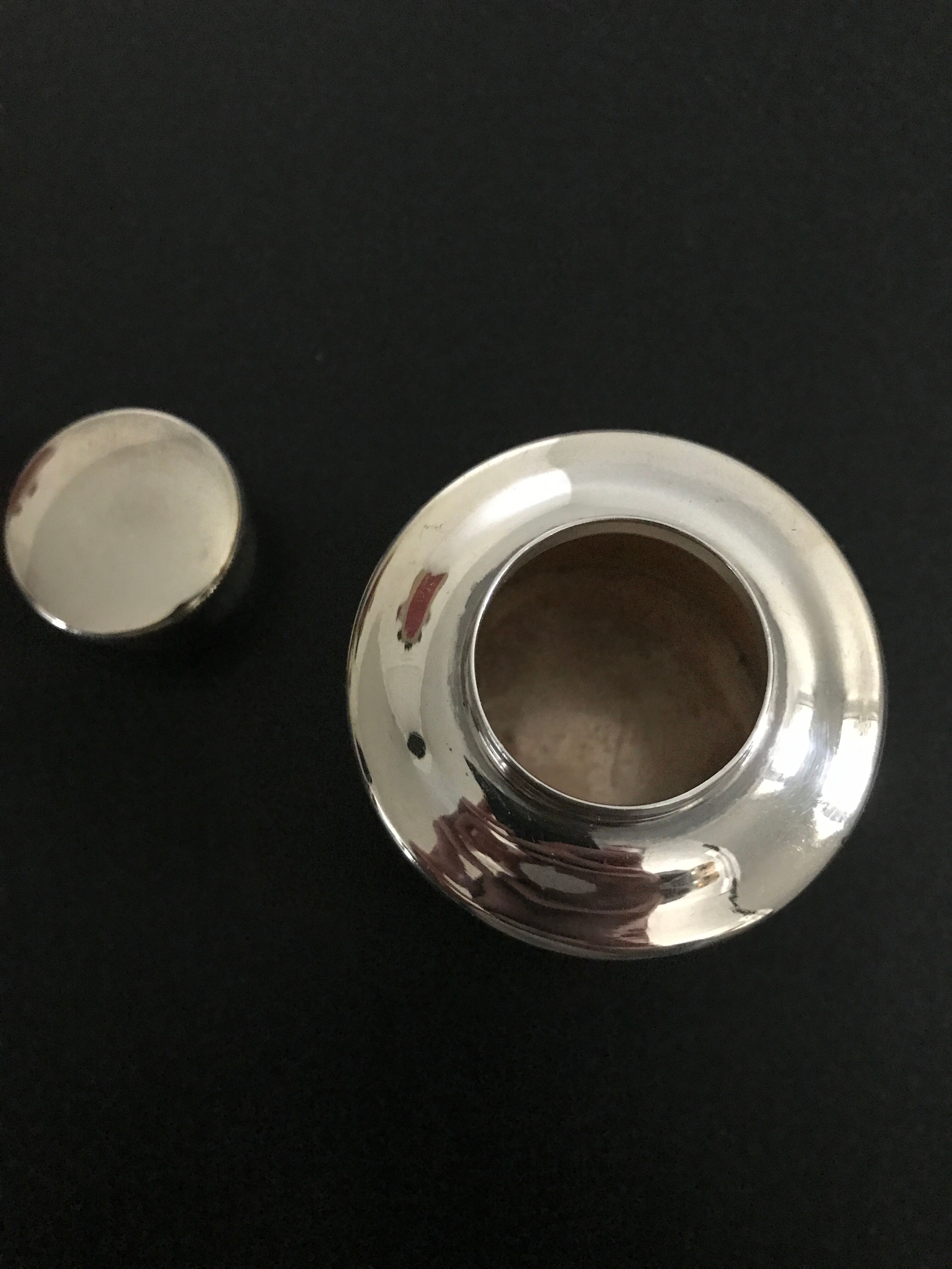 Christofle silver metal pot