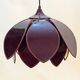 Robert de Schuytener Lotus flower design pendant light, 80s vintage ceiling light