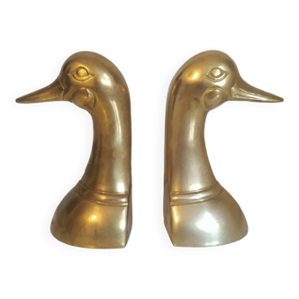 Paire de serres livre canard laiton / bronze