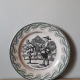 Vintage St Amand France hunting plate