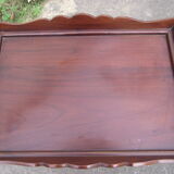 Solid mahogany folding side table