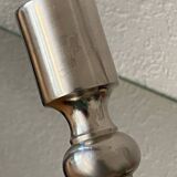 Silver and gold metal candle holder