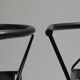 Pair of poltroncina chairs, zeus, maurizio peregalli, 1980s