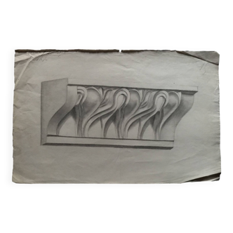 19th century architectural drawing