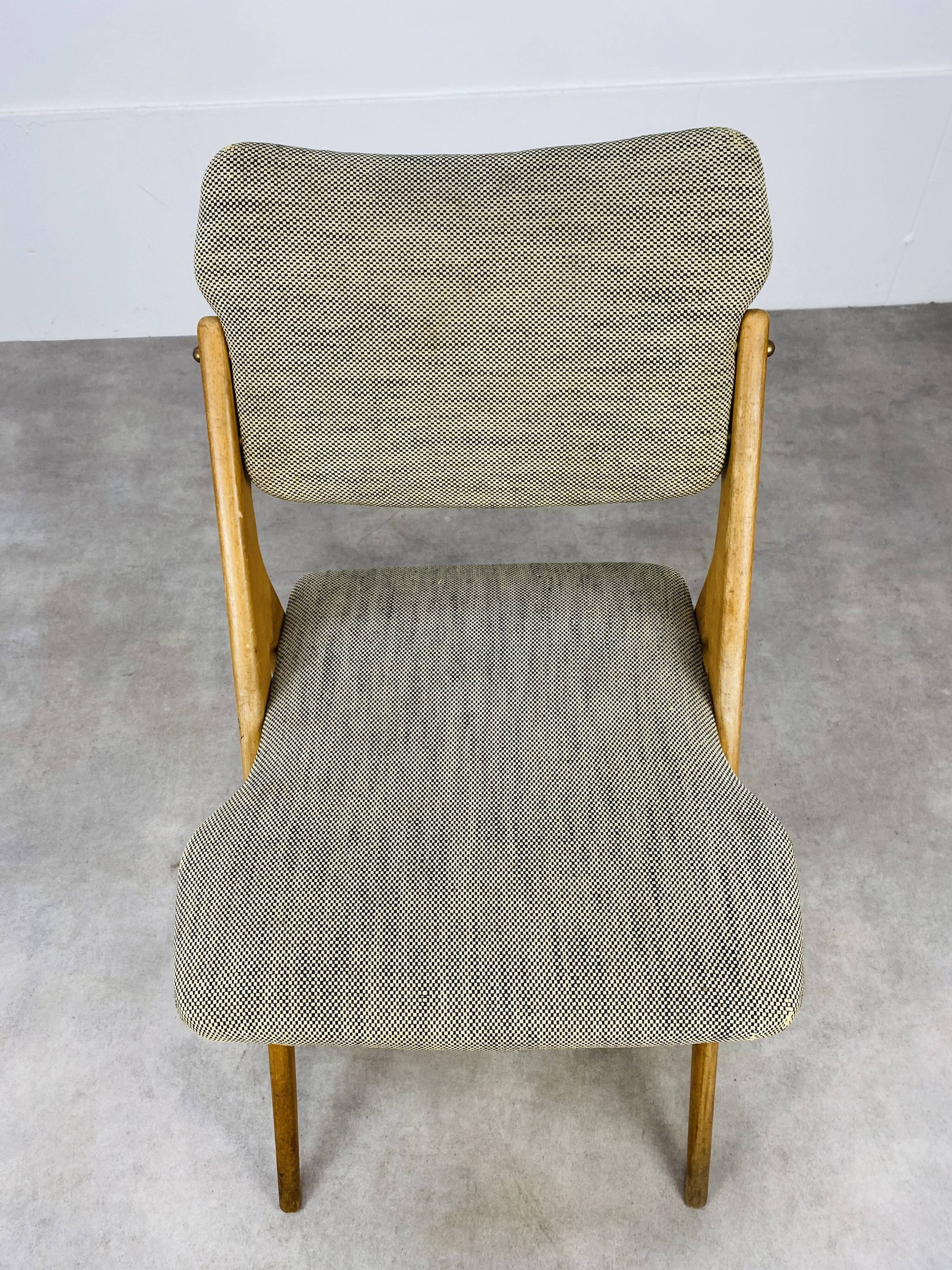Chaise ciseaux Guermonprez éditions Godfrid années 50