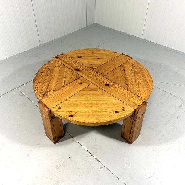 Table basse en pin avec tiroirs Karl Andersson & Söner, Suède, années 1970.