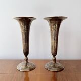 Pair of Decorative Brass Vases