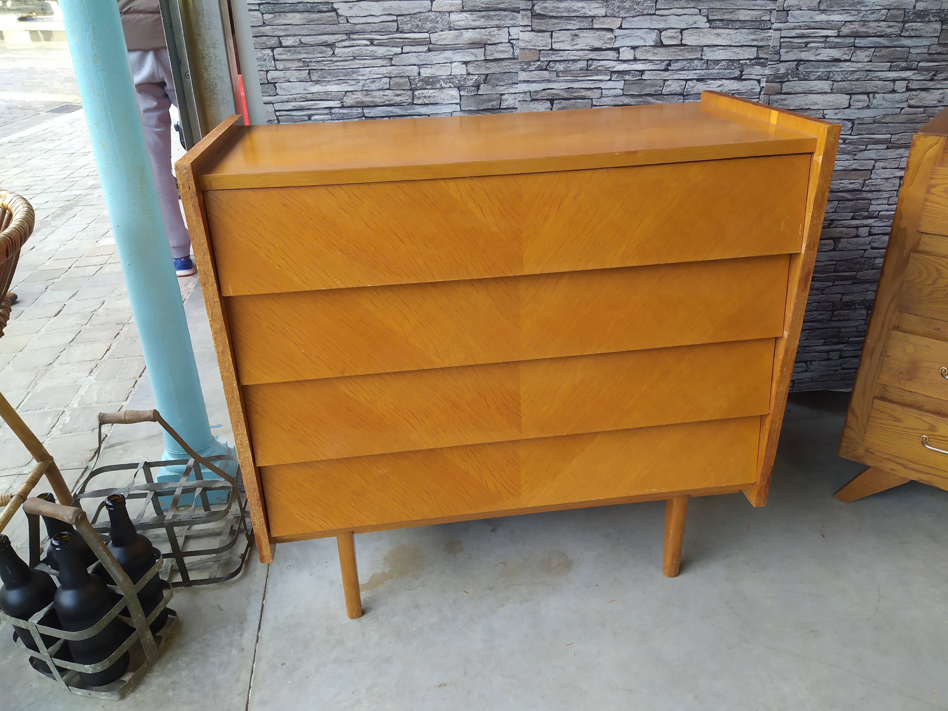 Chest of drawers foot compass vintage