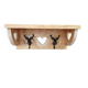 Étagère murale en bois brut