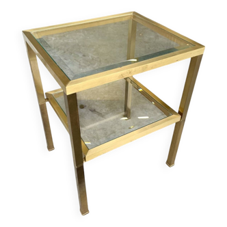 Gilded brass side table 1970