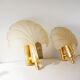 Pair of glass shell appliques