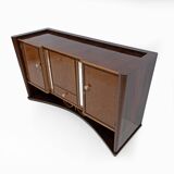 Art Decò Italian Walnut and Maple Sideboard, 1930s