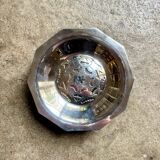 Coquillor butter dish in silver metal