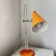 Vintage Mid-Century Table Lamp by Josef Hůrka for Lidokov | Orange & Chrome